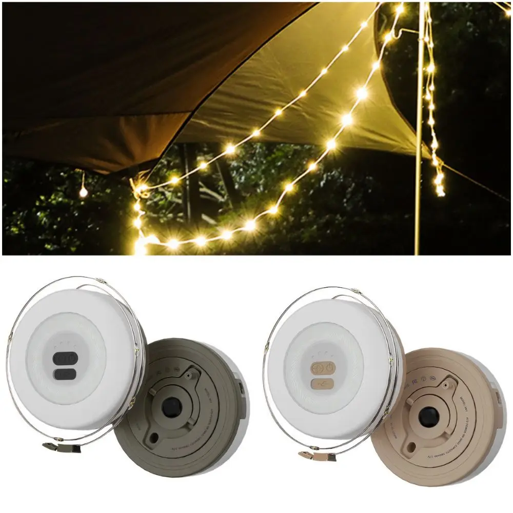 

10m Retractable Led Light String Waterproof Hangable Camping Light String 7 Color Lighting 1800mAh Outdoor Lamp