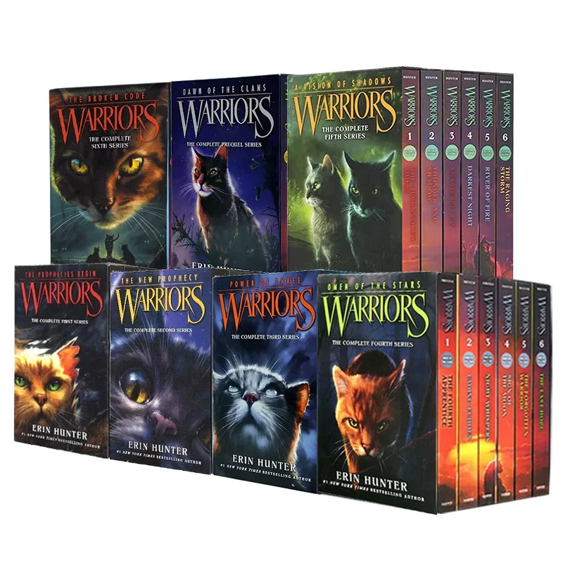 6 Books Cat Warriors English Storybook Children's Reading