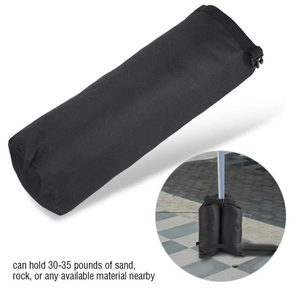 Durable Black Tent Sandbag with Handle Garden Gazebo Foot Leg Weights Sand Bag Sand Shelter Party Tent Set Camping Tools