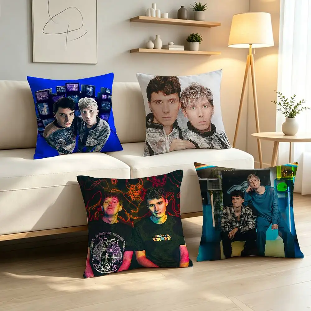 D-Dan and Phil Pillow Case Pattern Printed Pillowcase For Living Room Sofa Cushion Cover