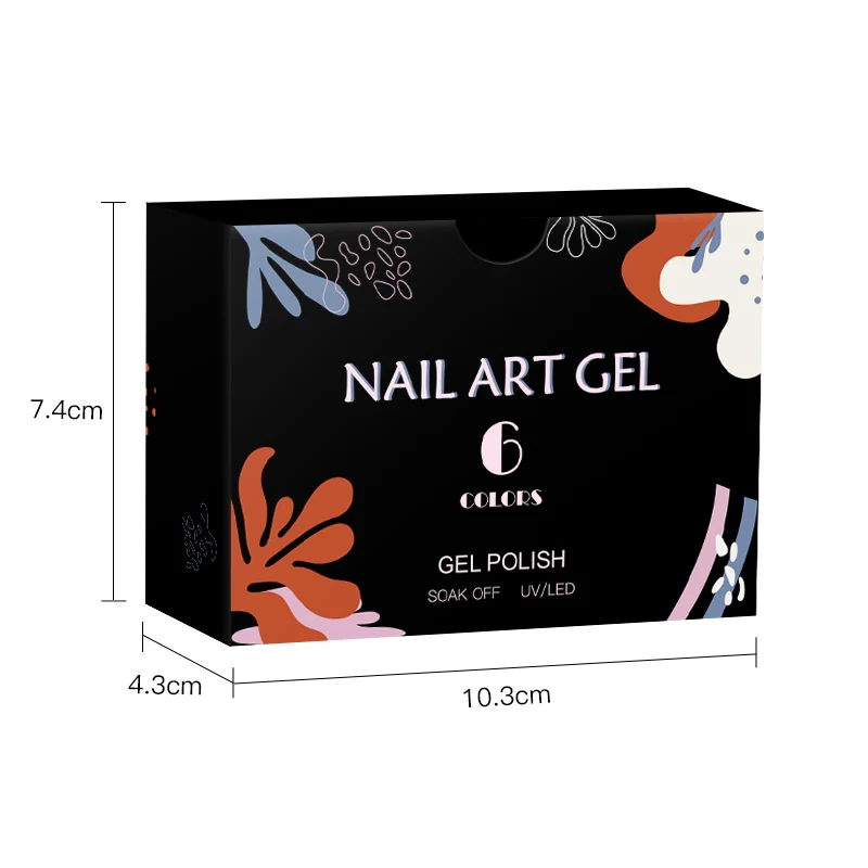 6 Teil/satz Goldene Folie 2 In 1 Gummi Basis Gel Nagellack Klar Nude Rosa Semi-Permanent UV Gel lack Nail art DIY Maniküre Kit