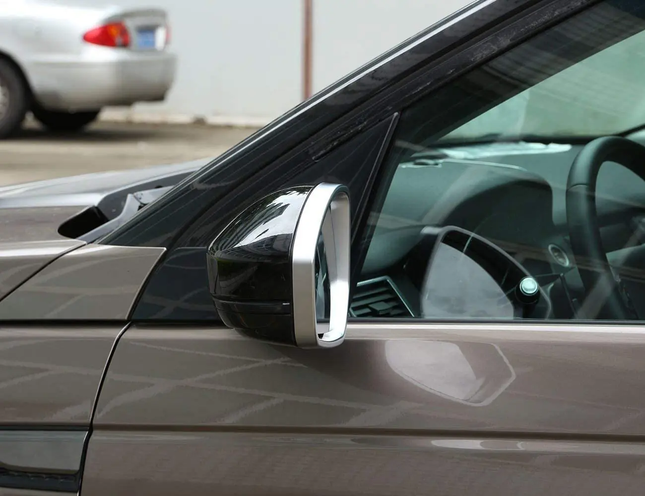ABS Chrome Side Rearview Mirror Frame Cover Trim Accessories For Land Rover Range Rover Evoque 2014-2017,Jaguar F-pace X761