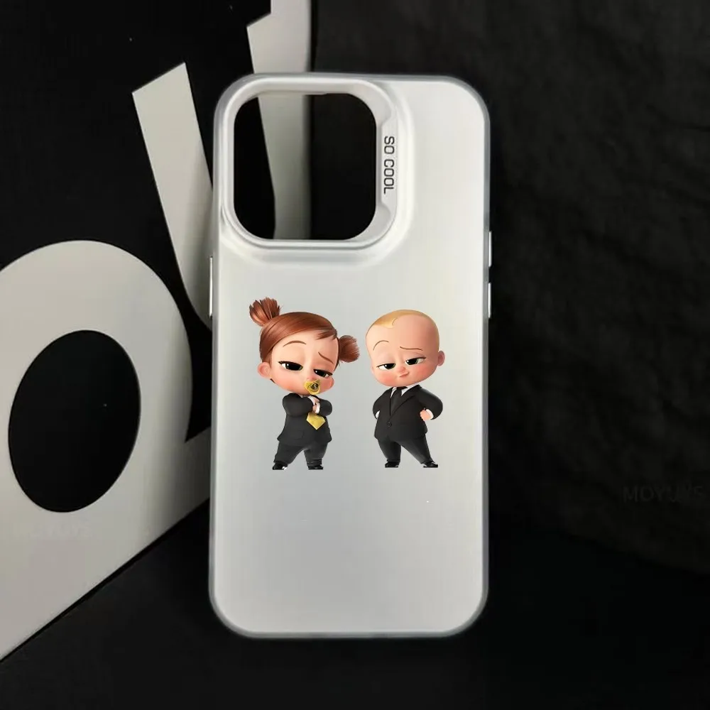 Picture 7: Cute B-Boss B-Baby Phone Case For IPhone 16 15 14 13 12 11 Pro Max Plus Color Shockproof Back Silver Cover