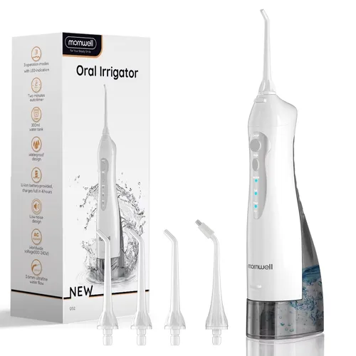 Flosser Dental de agua, selección de dientes, 4 chorros, 3 modos, portátil, inalámbrico, D52, limpiador de dientes, palillos bucales impermeables IPX7
