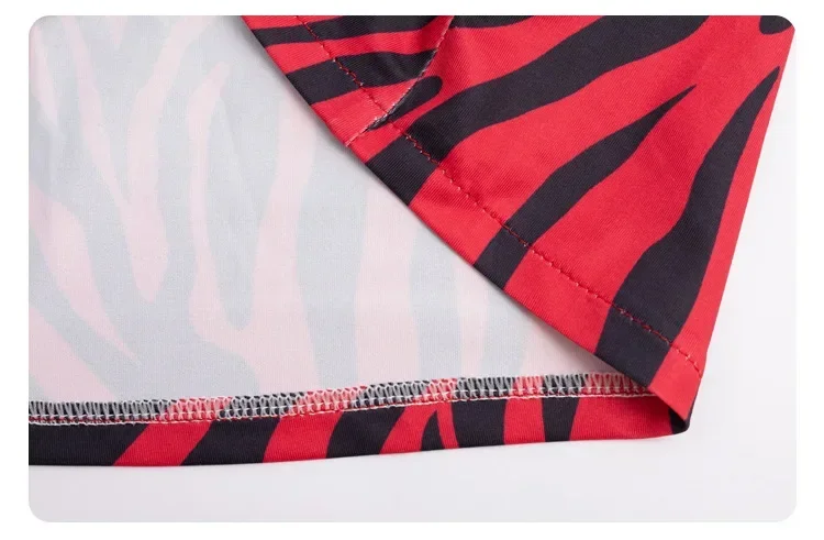 Movie Obsession Nikki Punk Street Style Cosplay Outfit Zebra Neckholder-Top und Cargo-Shorts aus Kunstleder, kompletter Anzug – Detail 15