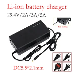 29.4V 2A 3A 5A 24V lithium battery charger 25.2V 25.9V7S series lithium battery charger