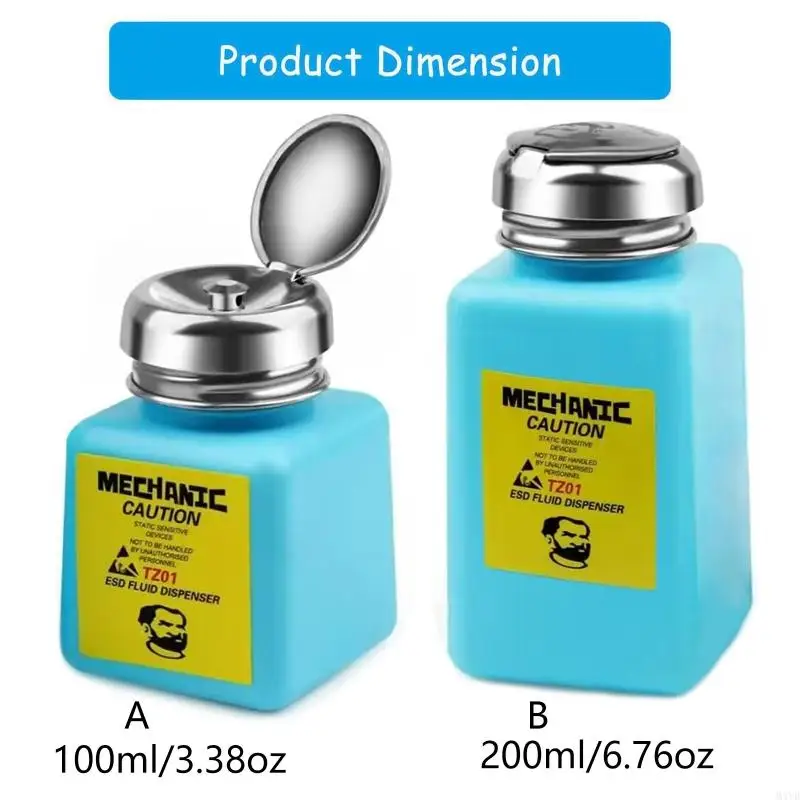 100Ml/200Ml Liquid Bottle Pressure Pumping for PCB Motherboards Repair Cleaning Liquid Bottle Clean Tool M4YD