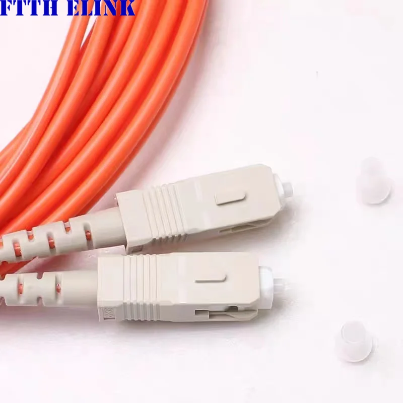 20 pz SC A SC UPC patch cord in fibra ottica duplex multimode 3.0mm 62.5/125um cavo ottico fibra ponticello trasporto libero ELINK