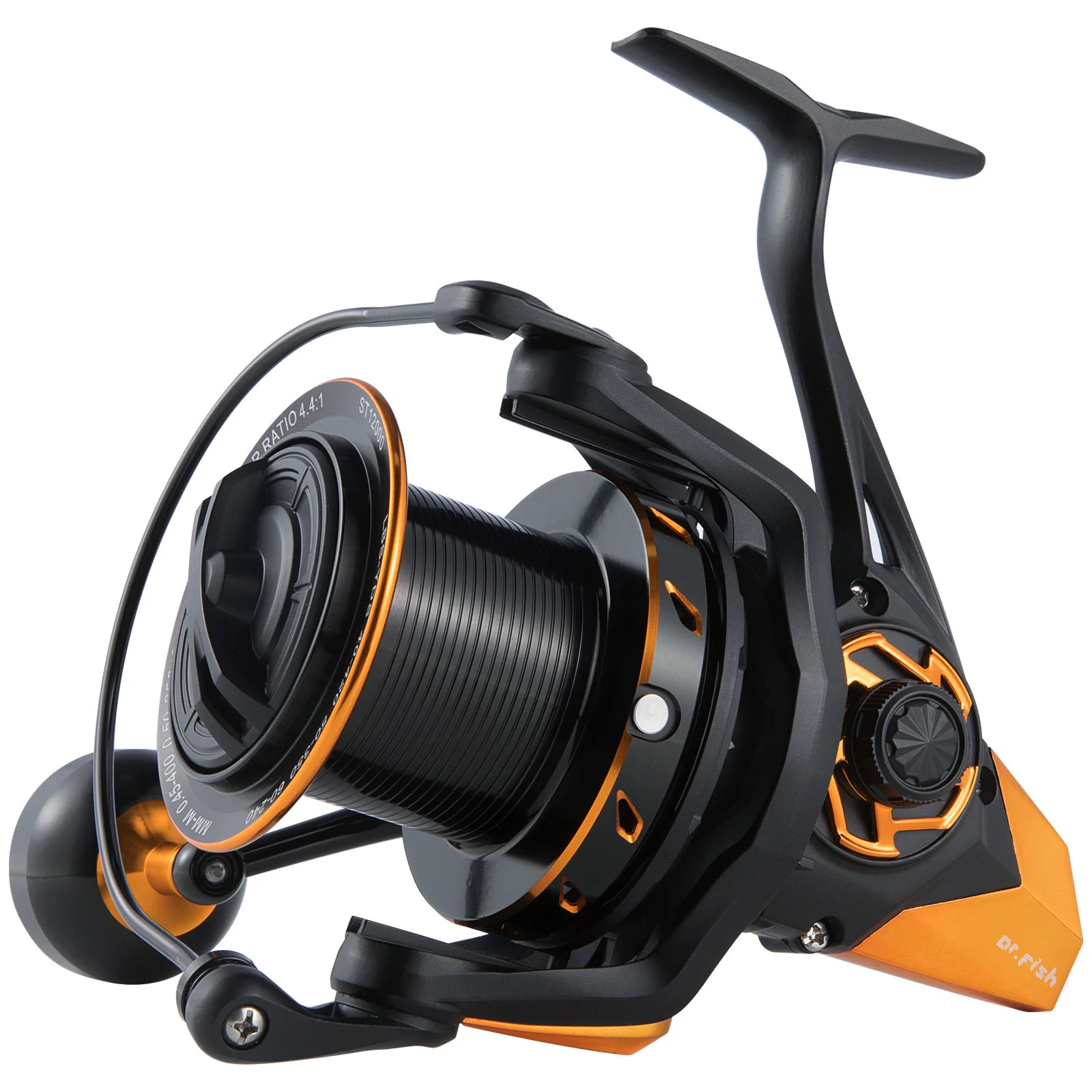 Surf Fishing Spinning Reel,Full Metal Reel,13+1BB,4.4:1 High Speed,Max Drag 23kg,Long Casting,Trolling,Saltwater,Boat Fishing