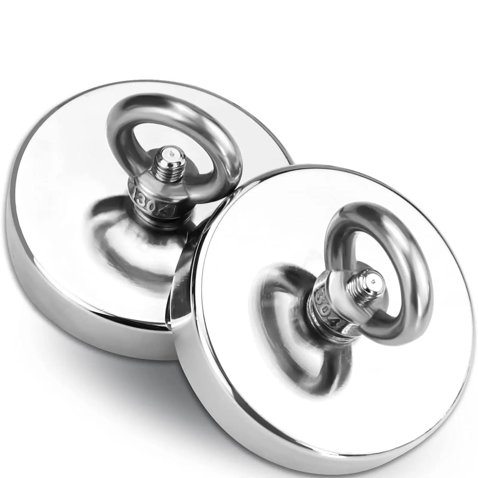 Fishing Magnets, 71lb 100lb 188lb 276lb Pull Force Super Strong Heavy Duty Rare Earth Neodymium Search Magnet For River Fishing