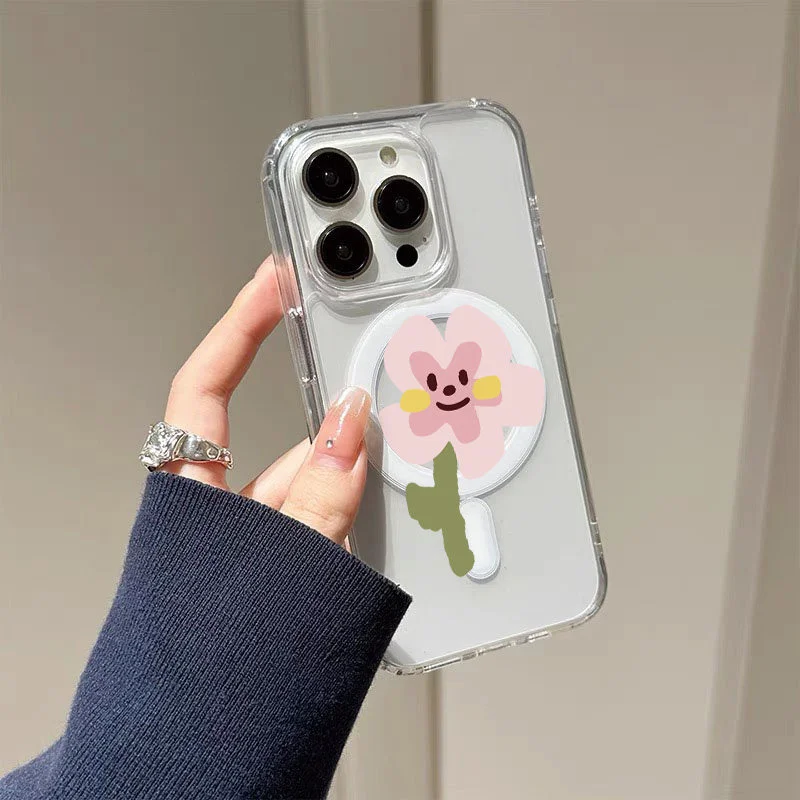 

for Magsafe Magnetic Phone Case for Galaxy S25 Ultra S24 FE S23 Plus S22 S21 A05 A14 A15 A24 A23 Anti-Drop Male Female Ins Cover