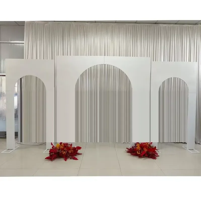 Large Square Metal Wedding Arch Frame for Stage Decoration Party Background Stand Elegant Ceremony Backdrop Photo Booth Prop