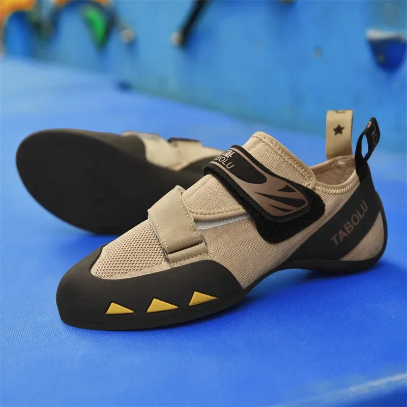 New Style Professional Rock-climbing Shoes for Men Yellow Blue Boys Athletic Training Shoes Rock-climb Bouldering Sport Sneakers