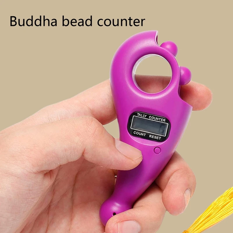 Portable Digital Finger Counter for Prayer Buddha Beads Counter LCD Digital Display Counter for Buddhist Meditation Relaxation