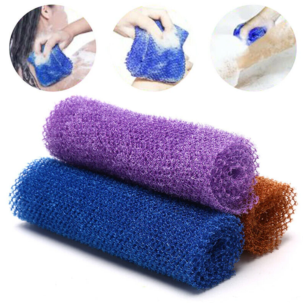 1PC African Bath Sponge 65cm African Net Fourdrinier Bath Sponge Exfoliating Body Shower Scrub For Smoother Skin