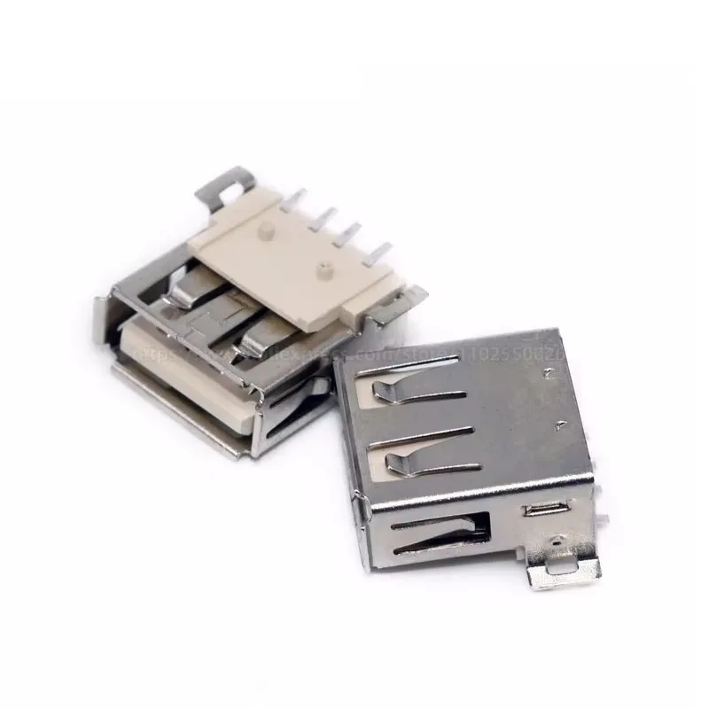 10Pcs USB Type A Standard Port Male Female Solder Jacks Connector PCB Socket SMT DIP 90/180 degrees Double USB2.0 USB-A DIY kit