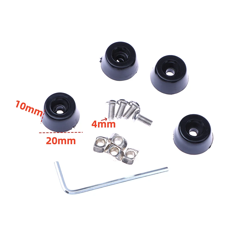 New! 1 Set Anti-vibration Rubber Landing Mat Feet For Lab X1 P1P Ender 3 CR10 3D Printer DIY Accessories Antivibration Feet