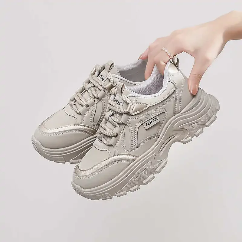 

Flat-heeled High Platform Sneakers Size 50 Vulcanize Basketball Brand Women's Model Shoes Sport New Season Sneakersy
