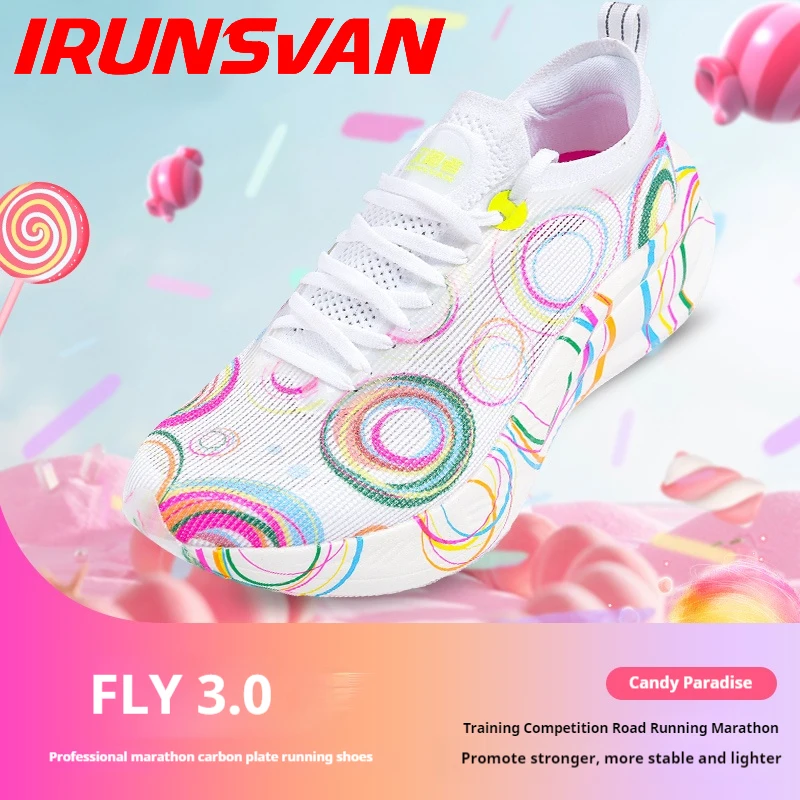 

IRUNSVAN FLY 3.0 original full-length carbon fiber board marathon running shoes, acceleration cushioning rebound sports shoes