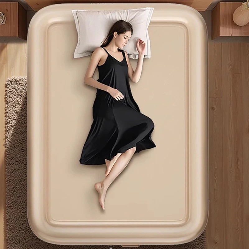 Tempat Tidur Tiup Besar untuk Berkemah, Tempat Tidur Tiup Ergonomis Portabel Mewah, Nyaman untuk Luar Ruangan, Furnitur Divano Gonfiabile untuk Kamar
