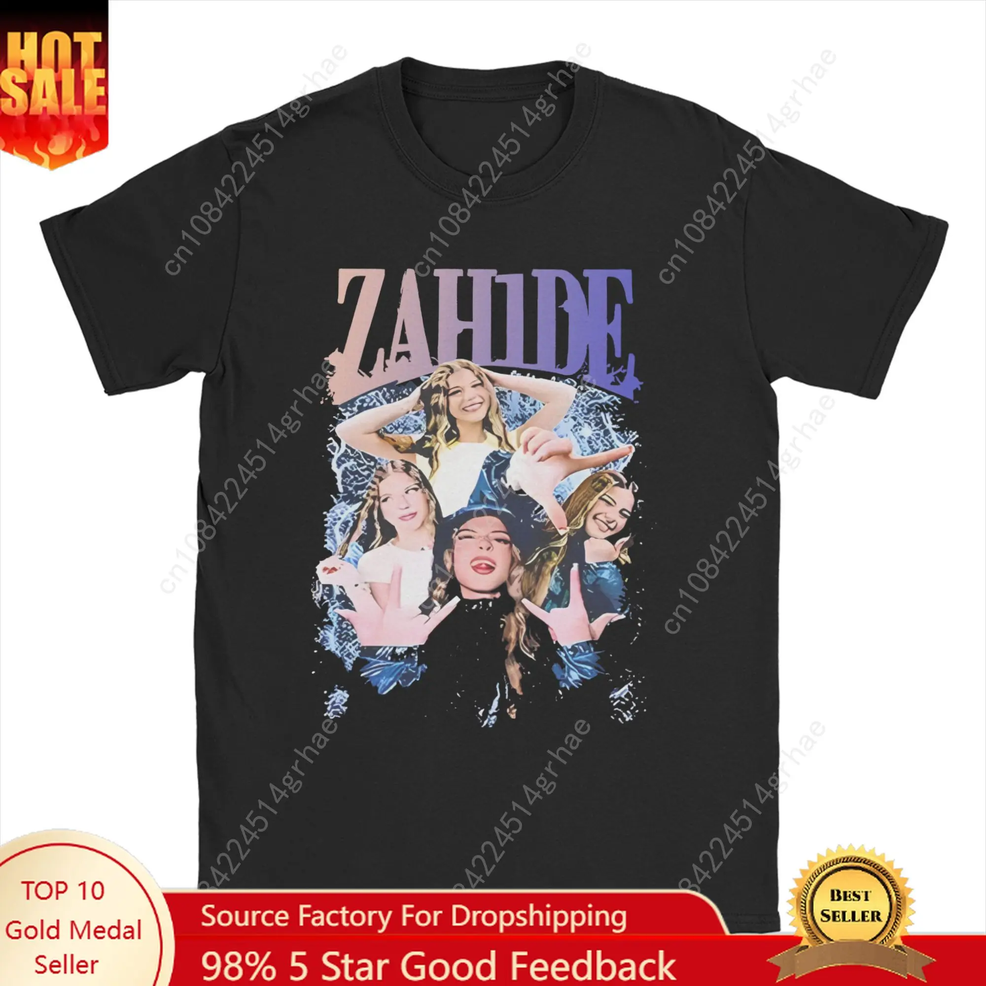 

Zahide T Shirts Men's 100% Cotton Funny T-Shirts Crew Neck rapper Tee Shirt Short Sleeve Clothing Gift Idea