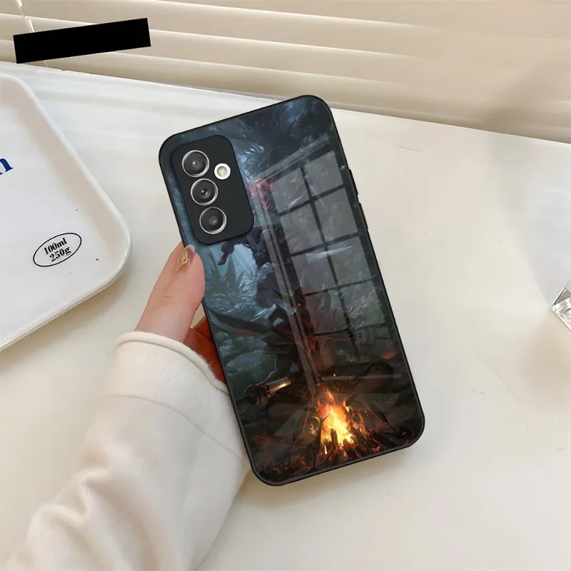 Dota 2 قضية الهاتف الزجاج المقسى لسامسونج A34 A52 A14 A54 A51 A22 A32 A72 S22 S23 الترا نوت 20 10 برو زائد Coque #4