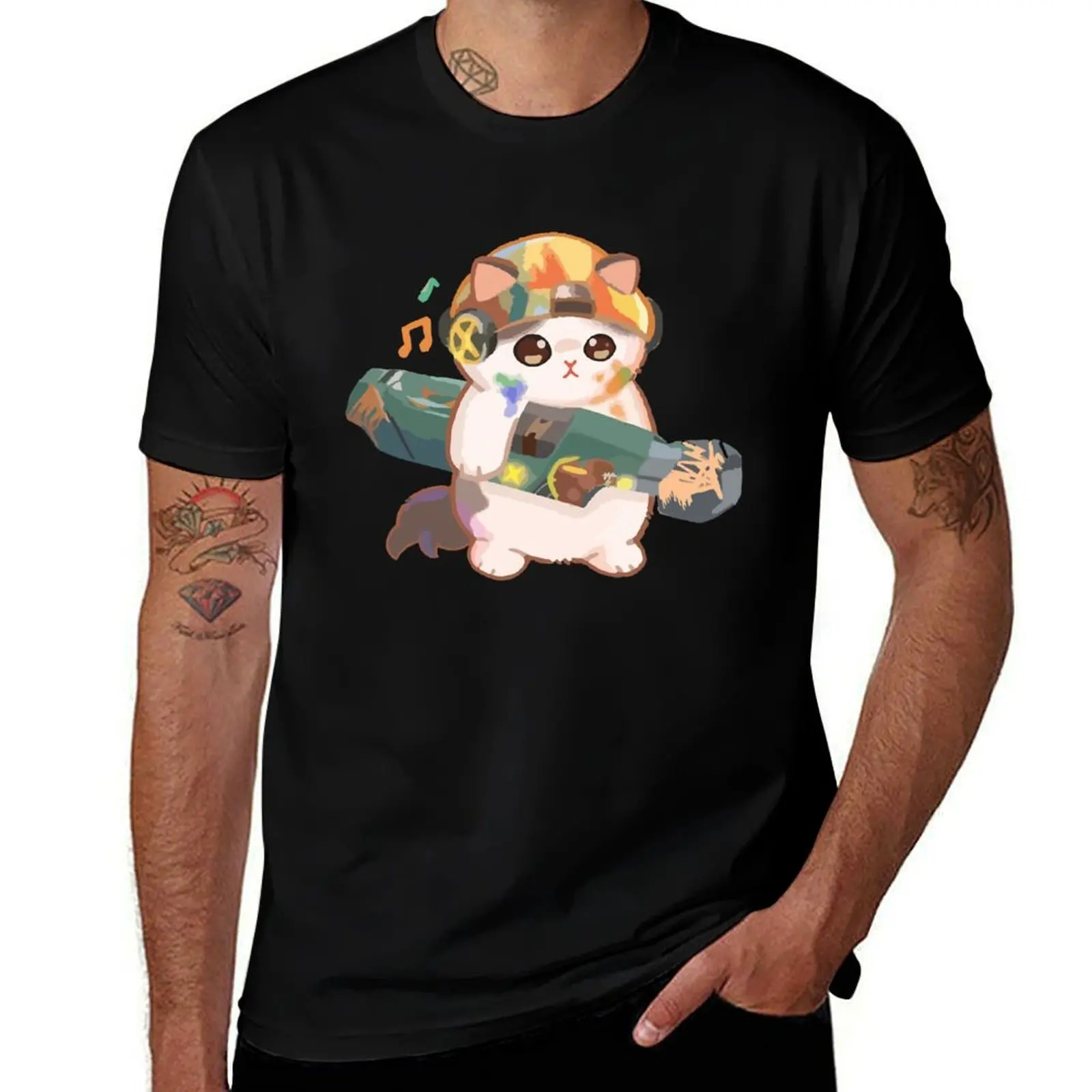 

Minimalist Mewrez cat cute Surprised Penguin catMewrez T-Shirt t shirts for man graphic tees man t shirt designer T-Shirt