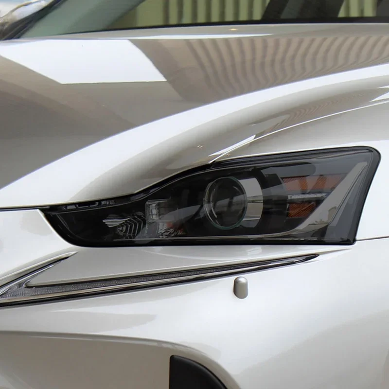 2 Pcs Car Headlight Protective Film Transparent Black TPU Sticker For Lexus IS 2016-2020 IS 200t 300h 250 F Sport Accessories