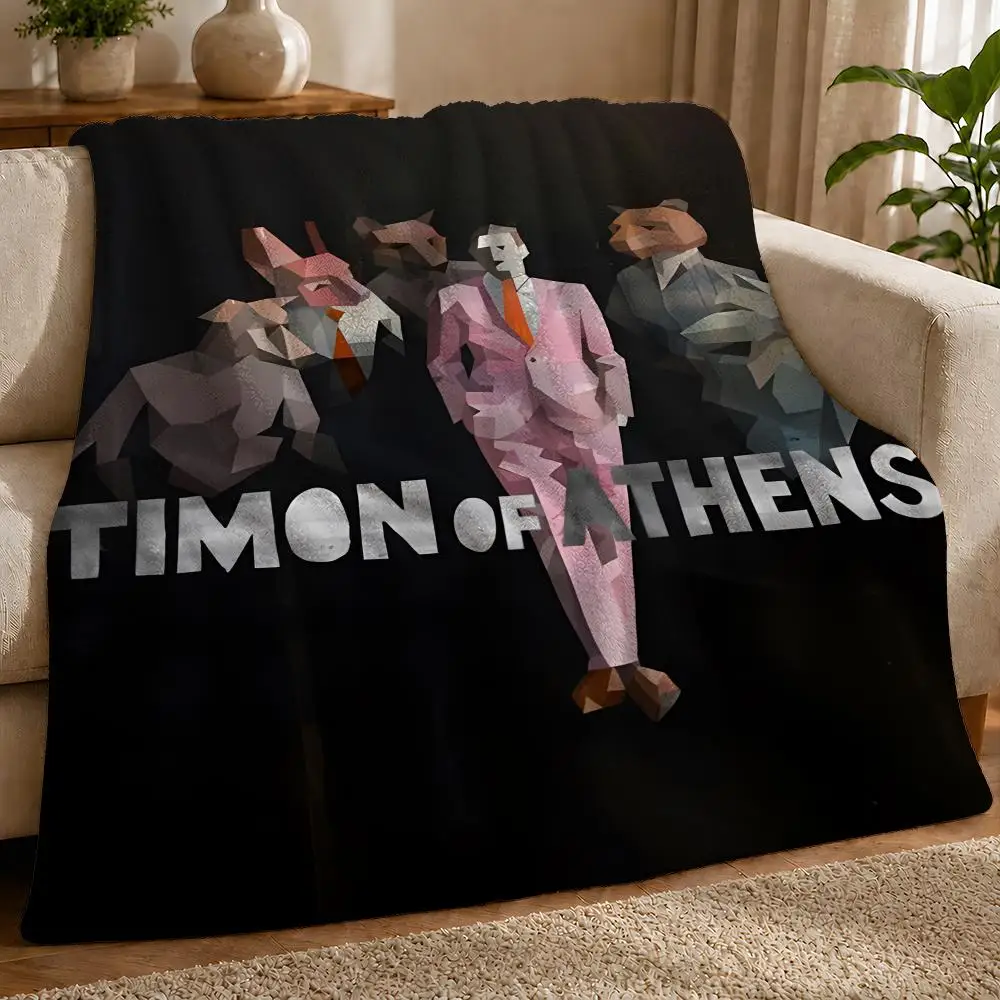 Timon Of Athens Throw 1pc Flannel Blanket Soft Lightweight Warm Cozy For Bedroom Sofa Bed