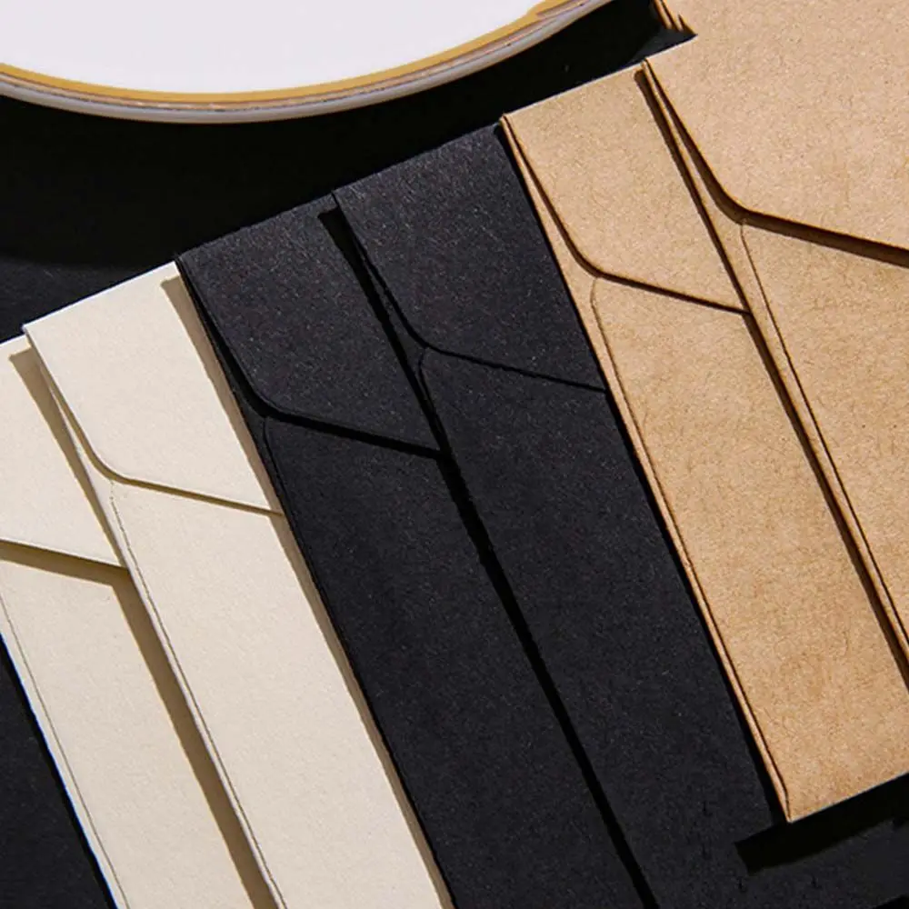 Invitation Letter Paper Greeting Card Cover Stationery Window Envelope Small Paper Envelope Kraft Blank Envelope Card Holder