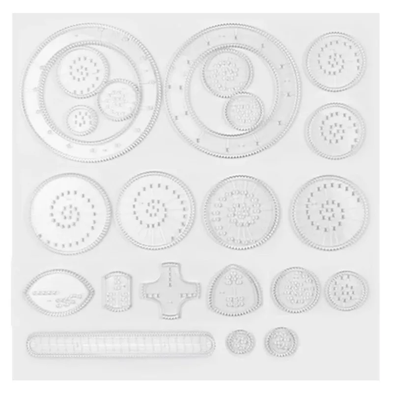 Spirograph Drawing Toys Set for Children, Interlocking Gears, Wheels, Geometric Ruler, Drawing Accessories, Learning Art Tools, 22pcs