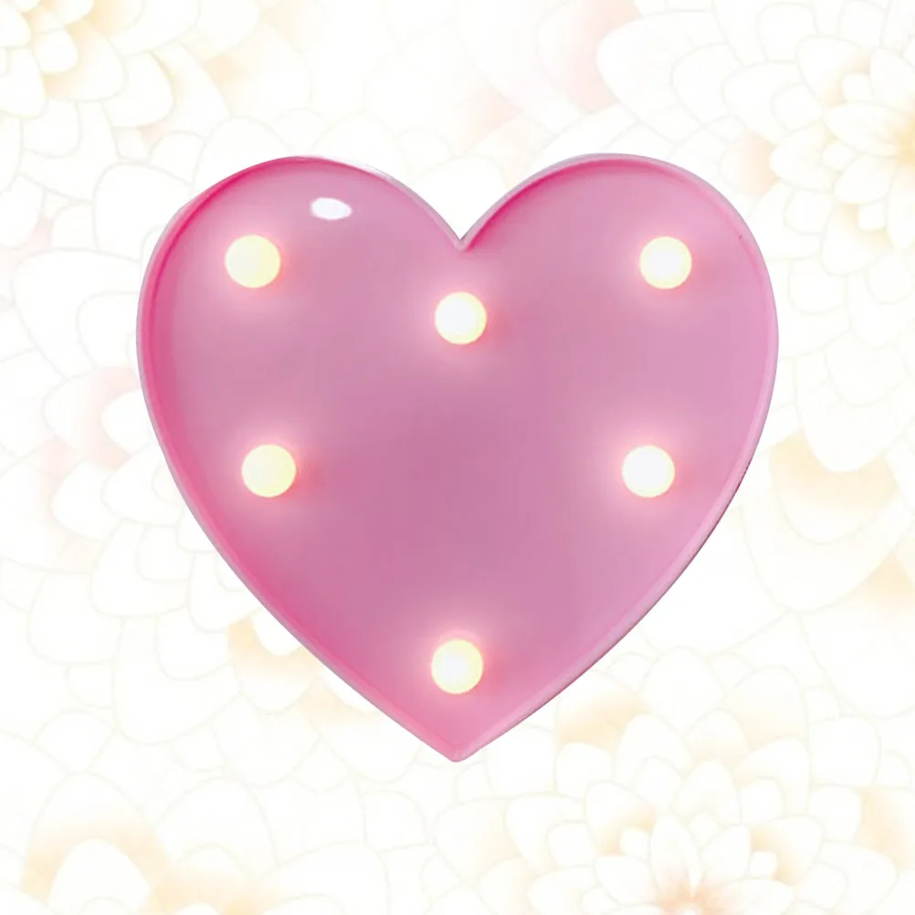 1pc Led Nachtlicht Liebe Herz Form Dekorative Lampe Valentinstag Geschenk Schlafzimmer Wohnzimmer Zimmer Langlebig Tragbare