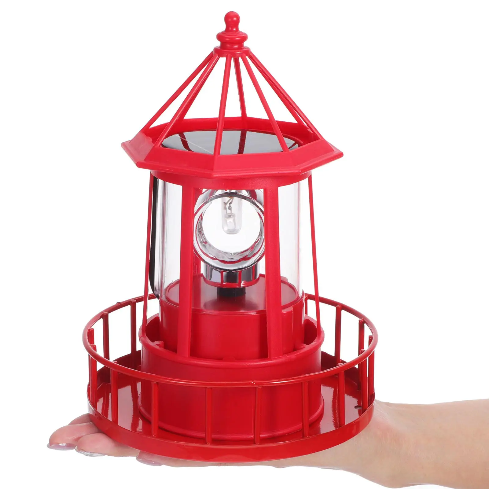 

Rotating Lighthouse Solar Garden Light Outdoor Waterproof Lamp for Yard Patio Decorative Landscape Lighting Fixture