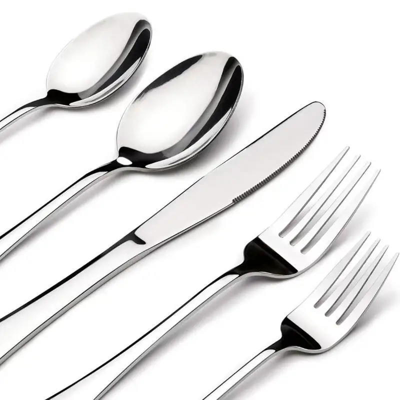 1/3/5 PCS Rust Resistant Stainless Steel Cutlery Flatware Set Mirror Finish for Home Wedding Party Use view 5
