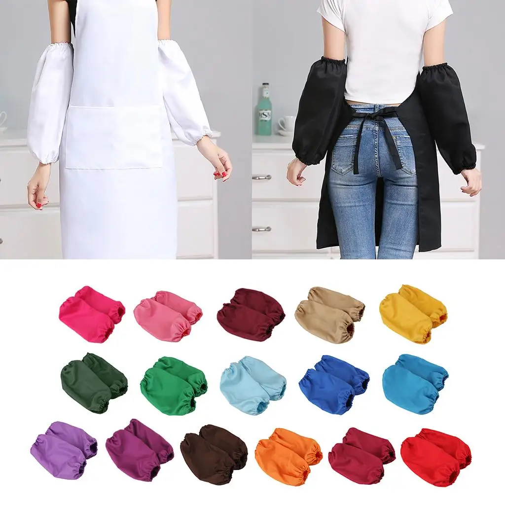 Fabric Cleaning Oversleeve Elastic Cuffs Arm Protector Waterproof Stain Resistant for Kitchen Clothing and Household Chores