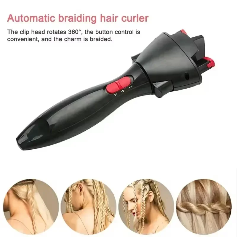 Herramienta electrónica de trenzado de cabello, máquina trenzadora de cabello automática, fabricante de trenzas, herramientas de peinado mágicas DIY