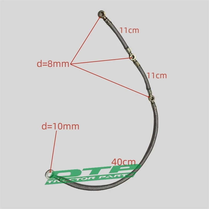 Fuel pipe for Fengshou Lenar LE254 / LE274 tractor with engine NJ385