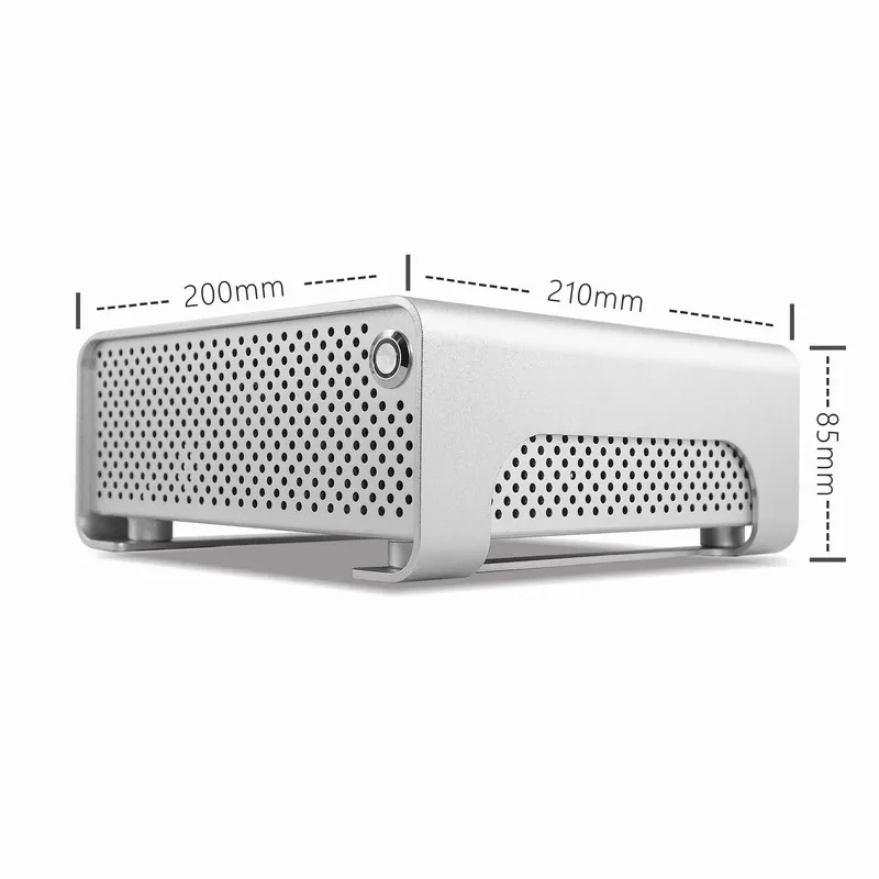3l All Aluminum Mini Itx Host Cnc Integrated Appearance I5/R5 Six Core Powerful Processor Portable Office Game Desktop Host