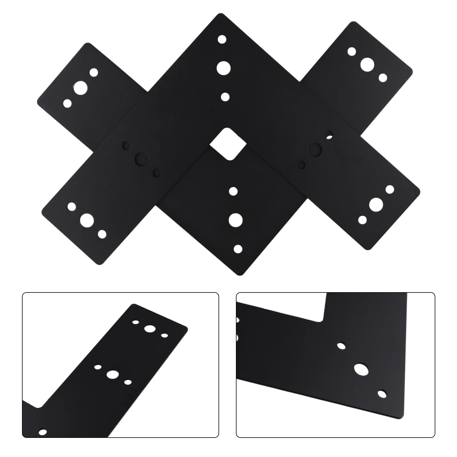 

Tools 10 x10 Black Flat Bracket Wide Compatibility Engineered L Shape Mending Plate Steel Thick Versatile Corner