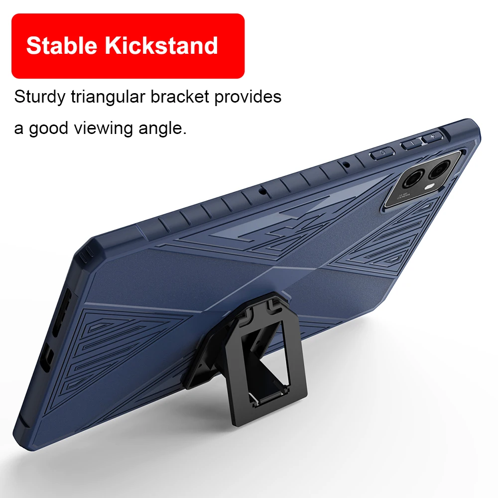 Shockproof Soft TPU Case for Lenovo Legion Y700 (2023) Y700 2gen Silicone Rugged Bracket Gaming Cover Back Stand Capas