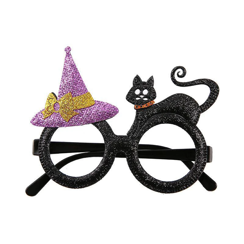 Children Halloween Party Accessories Dress Up Girls Witch Vampire Headbands Kids Witch Hat Broom Girl Black Headband