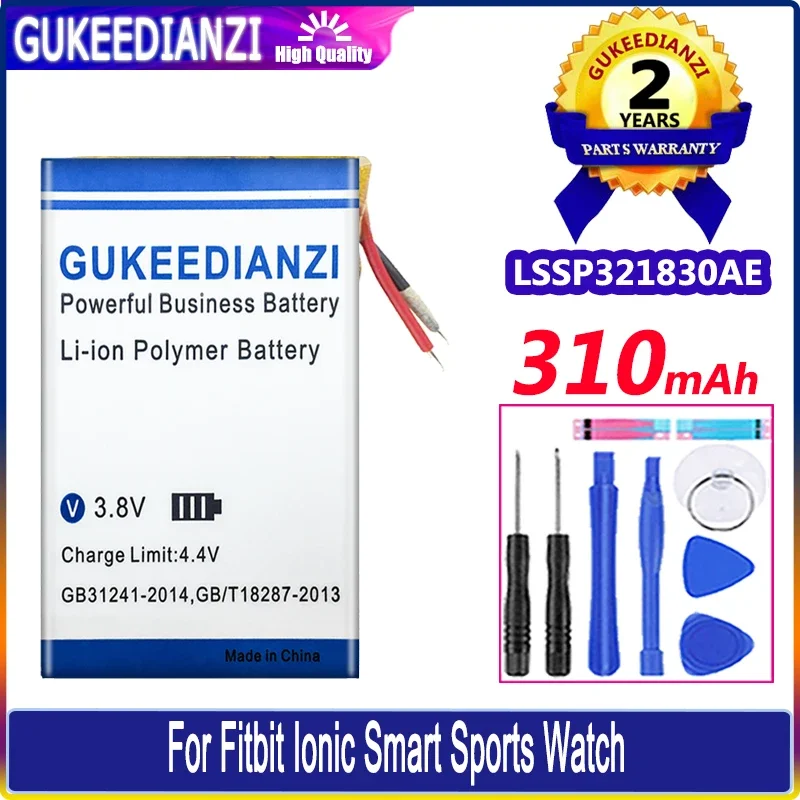 GUKEEDIANZI Battery 250mAh/310mAh For Fitbit Blaze FB502 LSSP321830 ionic Smart Sports Watch