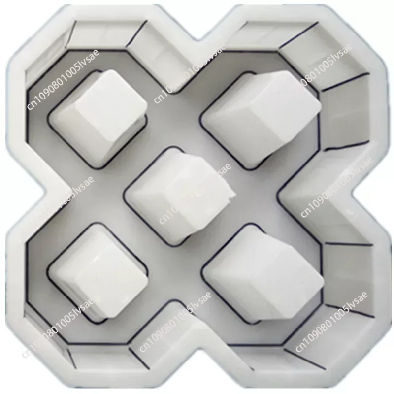 Thickened double 8-shaped grass brick parking lot lawn brick concrete precast block municipal injection plastic mold