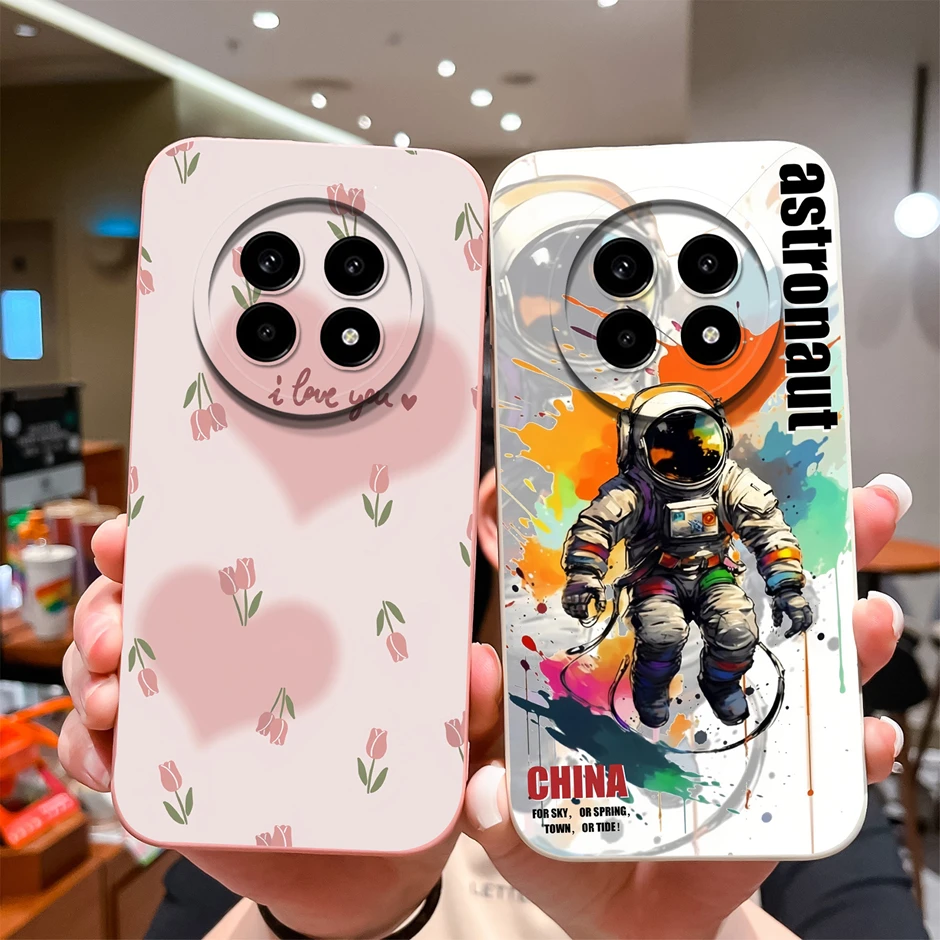 Nowe etui dla Realme 13 Pro Plus 5G Pretty Tulip Flower Silicone Soft Cover dla Realme13Pro Plus 13Plus Funda Coque Bumper