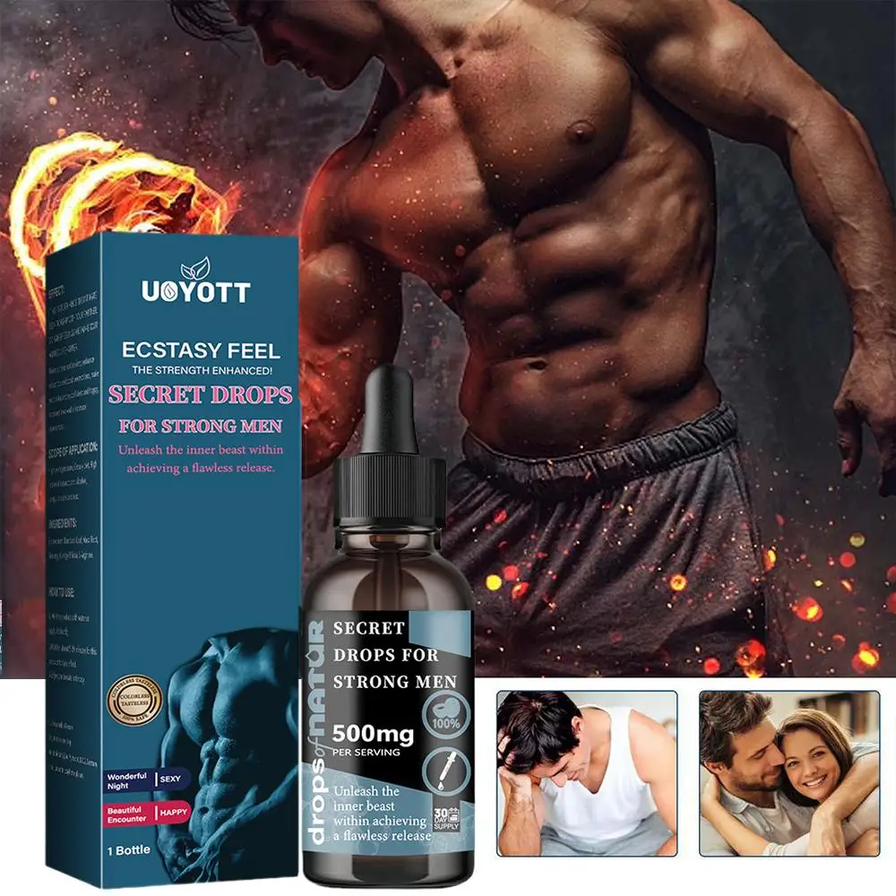 Stamina Boosting for Men, Gotas Secretas, Homens fortes, Aumentar a Sensibilidade Sexual, Adulto D2O9, 30ml