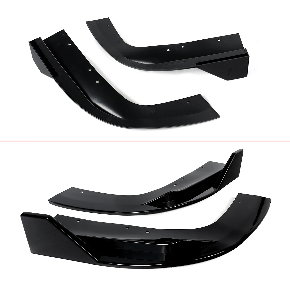 Magickit difusor traseiro pára-choques lábio guarda protetor capa para bmw x5 g05 m sport 2019-25 amortecedor traseiro lábio difusor glossly preto