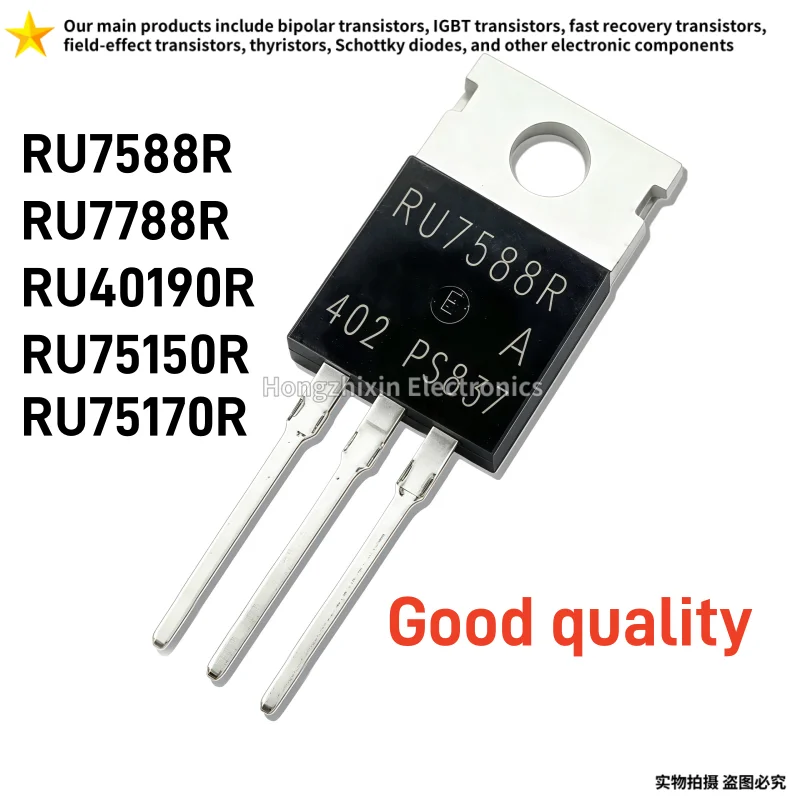 10PCS RU7588R RU7788R RU40190R RU75150R RU75170R TO-220 Good quality N-channel Field Effect Transistor