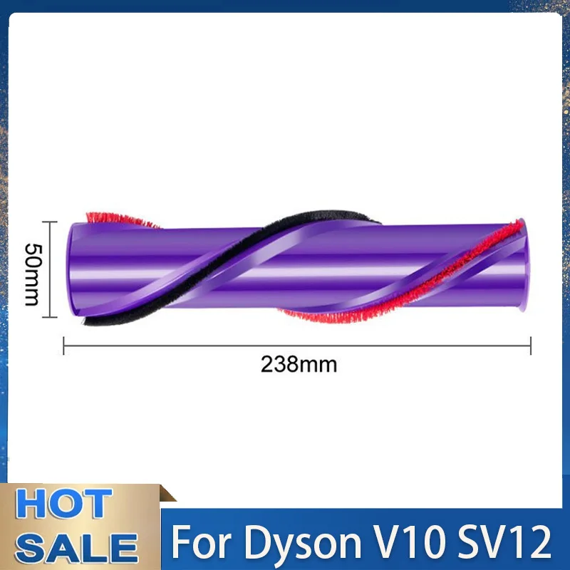 Carbon Fiber Roller Carpet Brush For Dyson V10 SV12 Cordless Vacuum Cleaner Motor Head Accessories Replacement Parts