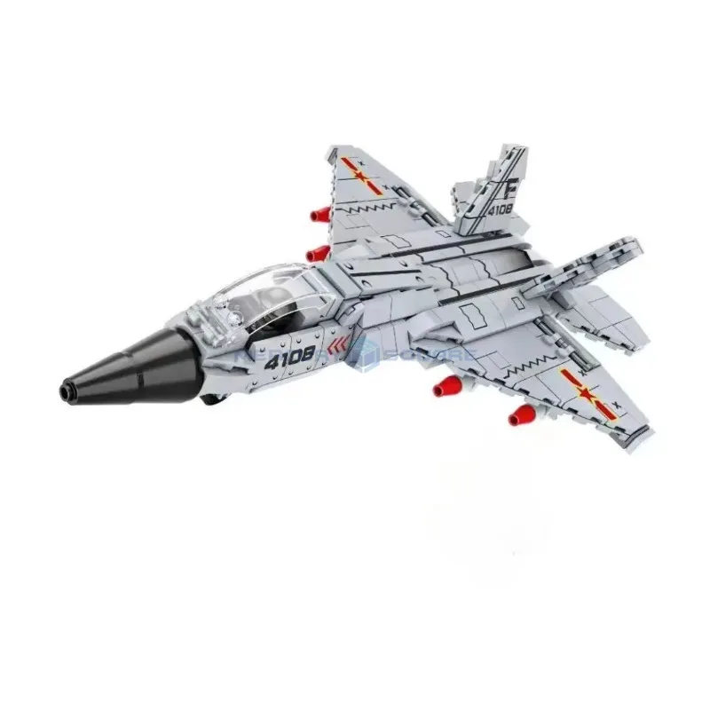 J-35 Fighter Aircraft MOC FC4108 Model Bricks Modern Military Transport Building Fighter Plane Blocks Toy Kit Gift Boys Kids