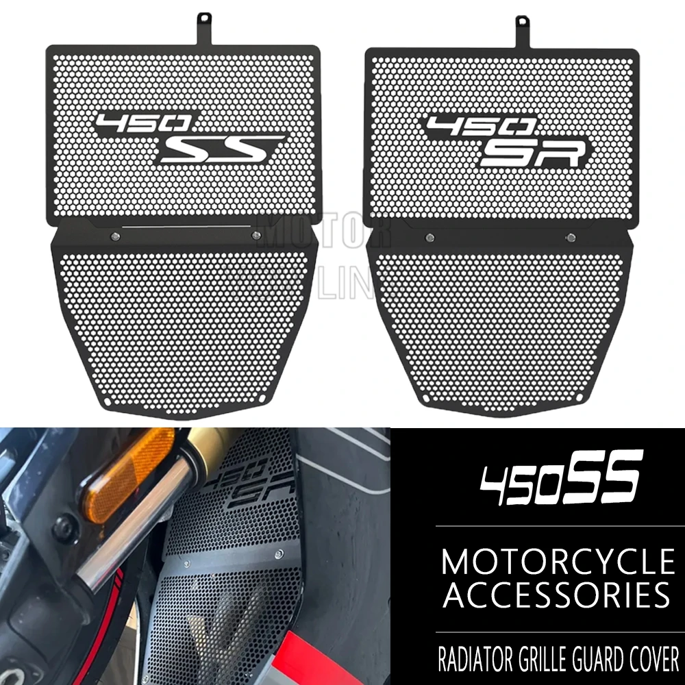 

For CFMOTO CF MOTO 450SR 450SS 450 SR/SS 2023 2022 2024 2025 Motorcycle Radiator Grill Guard Oil Cooler Protector Cover 450SR-S